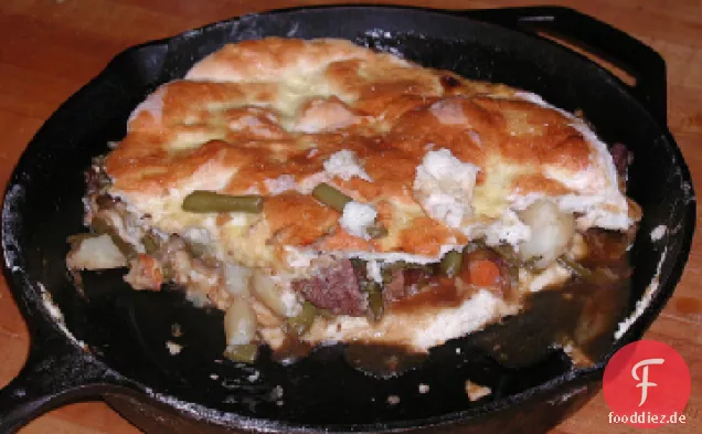 Gesundes Rindfleisch 'n' Auberginenkuchen