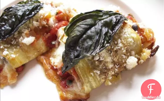 Leichte Aubergine / Zucchini Parmigiana