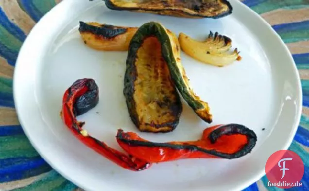 Gegrillte Zitrone Pfeffer Gemüse