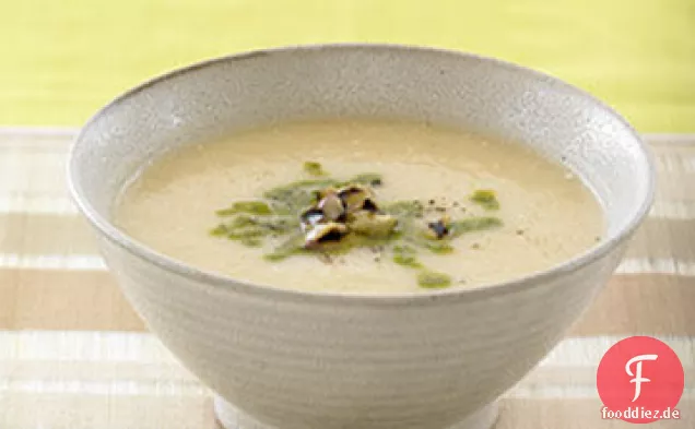 Gebratene Elefanten-Knoblauchsuppe mit gegrilltem Auberginen-Rezept