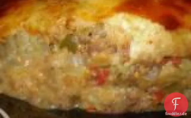 Auflauf aus Rindfleisch und Auberginen (Auberginen)