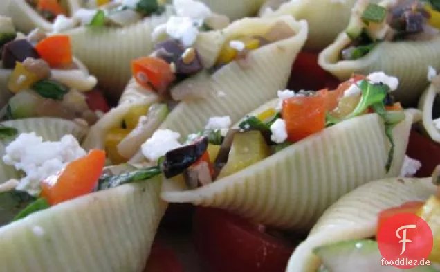 Conchiglioni Gefüllt Mit Gemüse, Ziegenmilch-Feta Mit B