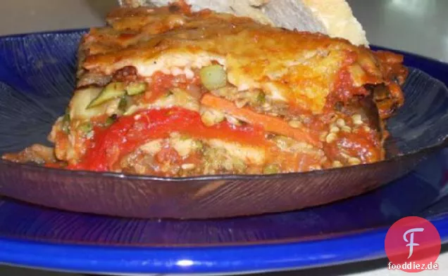 Geröstete Gemüse-Lasagne