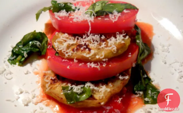 Gegrillte Auberginen Parmesan