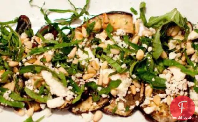 Gegrillte Auberginen & Feta-Salat