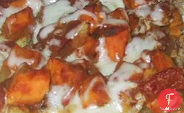 Süßkartoffel-Curry-Rote-Linsen-Pizza