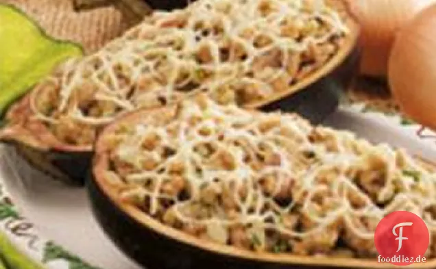 Auberginen mit Pilzfüllung