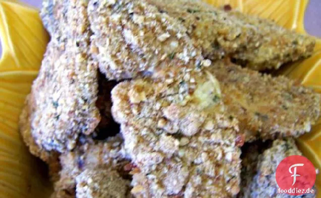 Panierte Auberginen (im Ofen gebacken)
