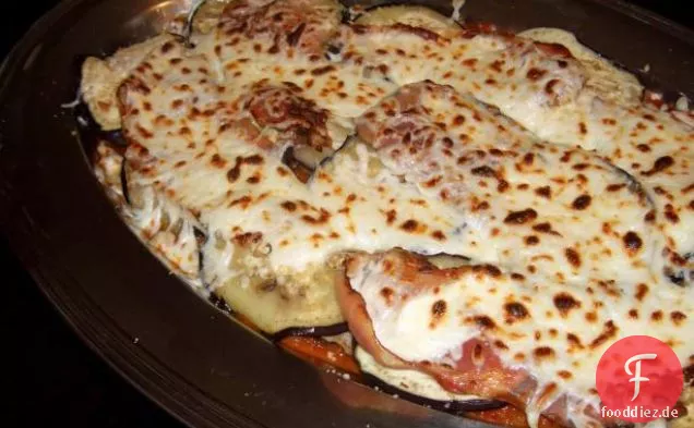 Kraut und Knoblauch Gegrillte Aubergine (Aubergine)