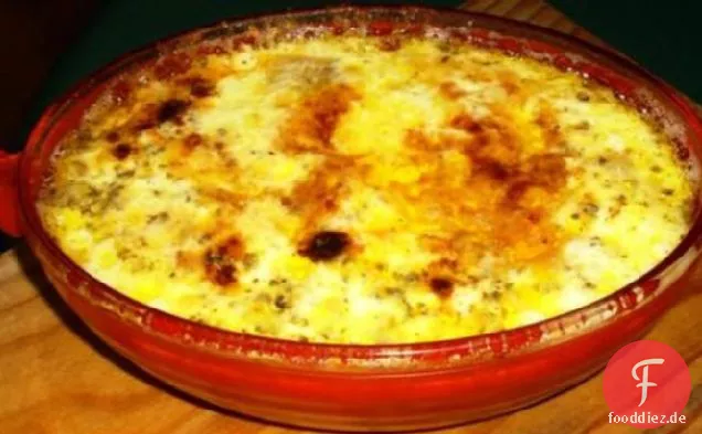Aubergine (Aubergine) und Käseauflauf