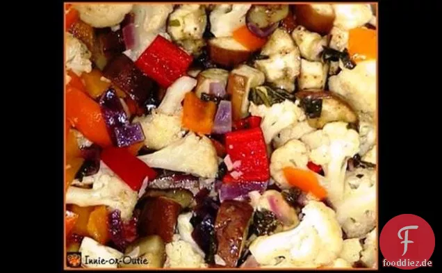 Gebratener Auberginensalat