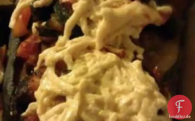 Vegetarische gefüllte Auberginen (Aubergine)