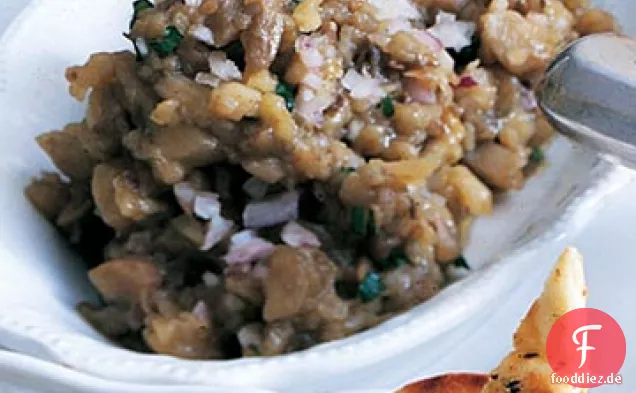 Gebratener Auberginensalat