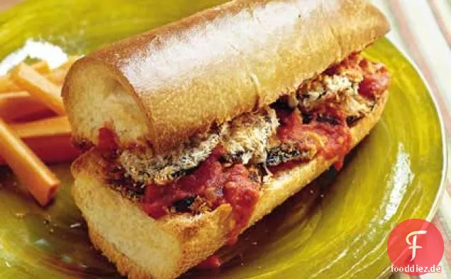 Auberginen-Parmesan-Sandwiches