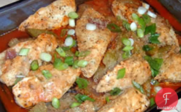 Mediterranes Huhn mit Auberginen