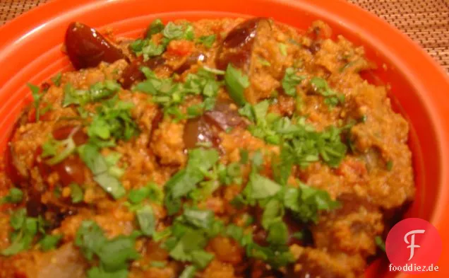 Südindische Auberginen (Auberginen) Curry