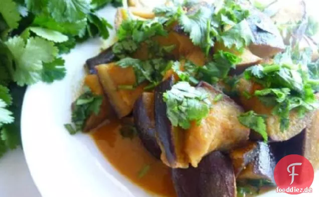 Würzige gebratene Auberginen (Aubergine)