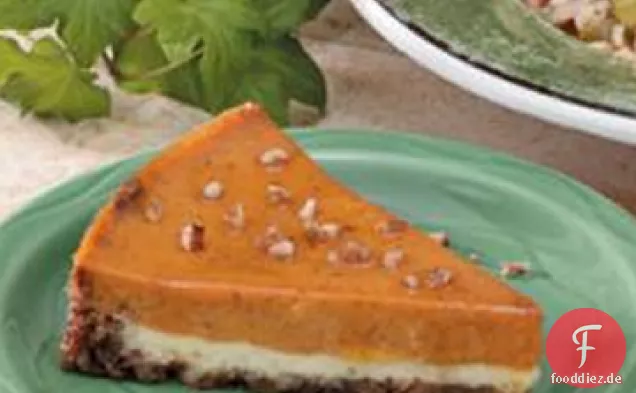 Kürbis-Pekannuss-Käsekuchen