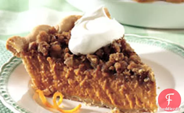 Streusel-gekrönt Kürbiskuchen