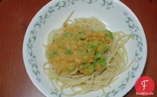 Gesunde Cremige Kabocha (Kürbis) - Pasta