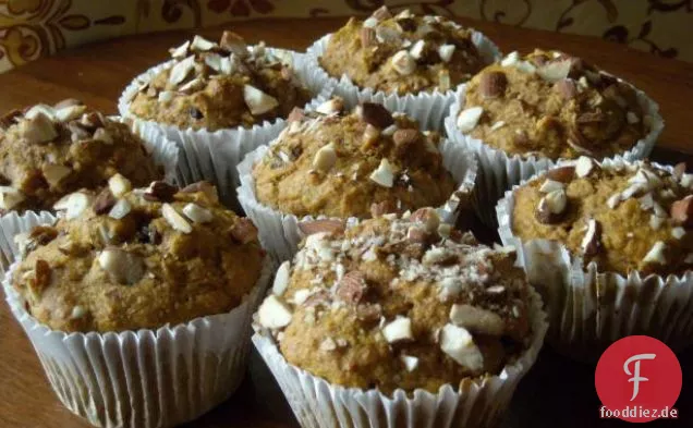 Kürbis-Pekannuss-Frischkäse-Muffins