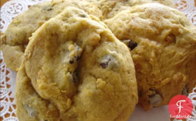 Kürbis Schokolade Chip Cookies