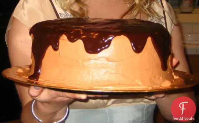 Glasierter Schokoladen-Kürbiskuchen