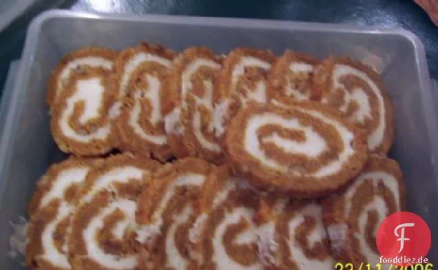 Frischkäse-Kürbis-Rolle