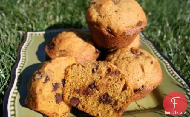 Kürbis-Schokoladen-Chip-Muffins