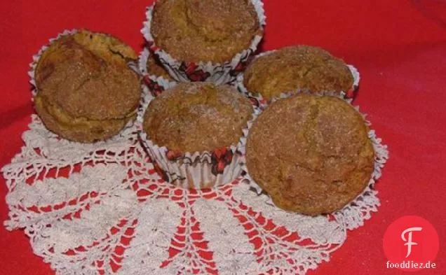 Gesunde Kürbiskuchen Kleie Muffins
