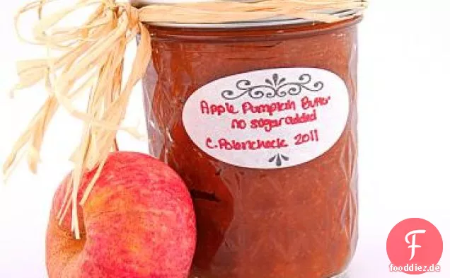 Gebackener Hüttenkäse und Kürbis