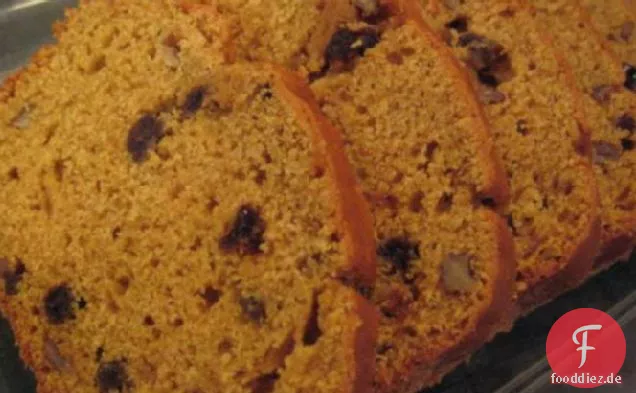 Kürbis Rosinen Walnuss Schnell Brot