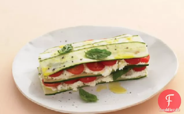 Zucchini-Lasagne mit Bauernkäse