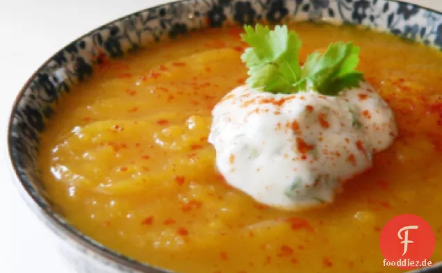 Gewürzte Winter Squash Bisque
