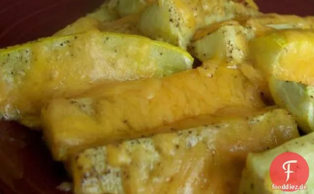 Cheesy Sommer Squash Speere
