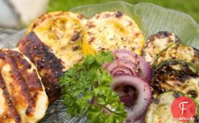 Gegrillter Halloumi Vorspeisensalat