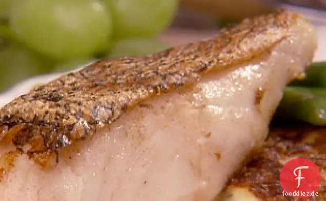 Gebratener Wolfsbarsch