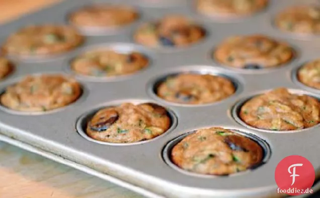 Zucchini Chocolate Chip Mini-Muffins (glutenfrei)