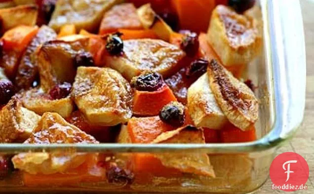 Butternut Squash Apfel Cranberry Backen