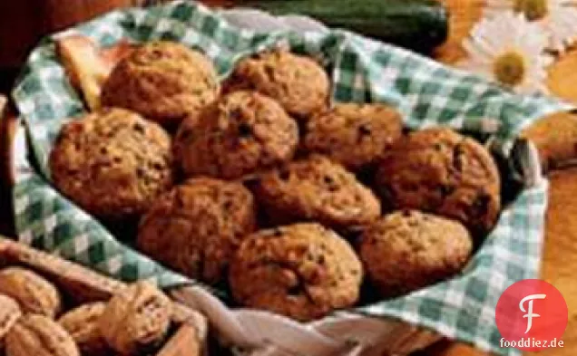 Zucchini-Schokoladen-Chip-Muffins