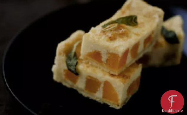 Parmesan-Pudding-Torte mit Butternut-Kürbis