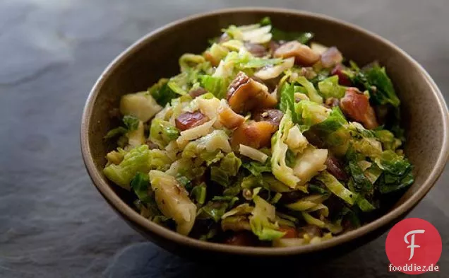 Rosenkohl mit Speck und Kastanien