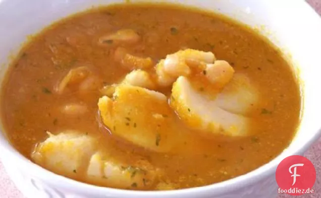 Squash-Suppe Mit Jakobsmuscheln