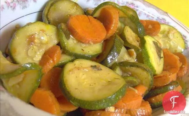 Zucchini und Karotte ein Sündenbock