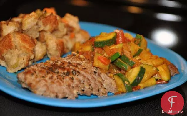 Gefüllte Zucchini