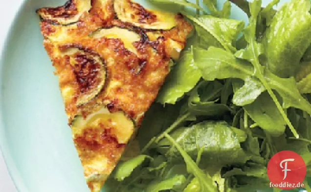 Schinken, Zucchini, und Gruyere-Frittata