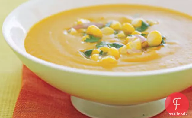Calabaza-, Mais- und Kokossuppe