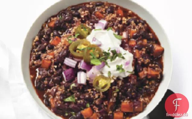 Black Bean Chili mit Kürbis