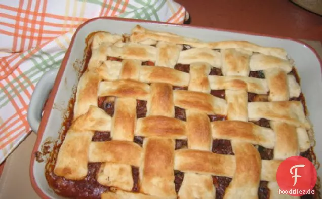 Rindfleisch und Gemüse-Pot-Pie/Licht