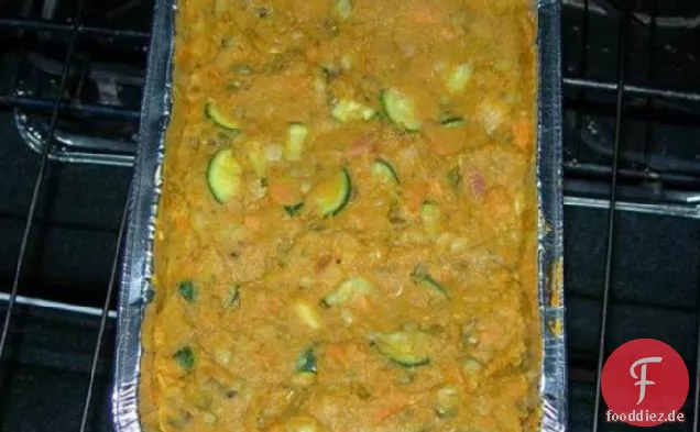 Curry Mungobohnen mit Rhabarber und Yams